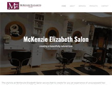 Tablet Screenshot of mckenzieelizabethsalon.com